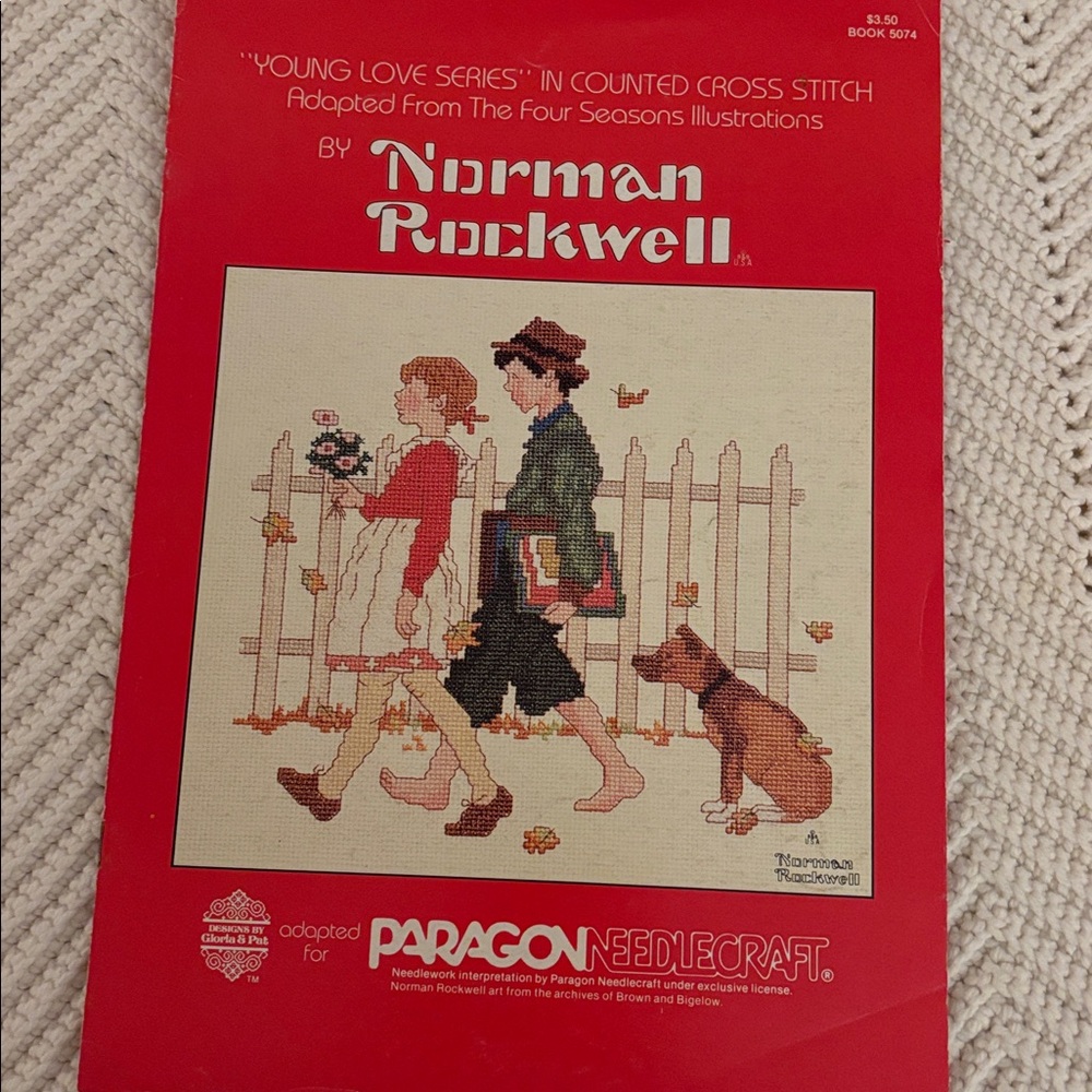 Norman Rockwell Vintage Gloria & Pat Young Love Series Paragon Needlepoint‎